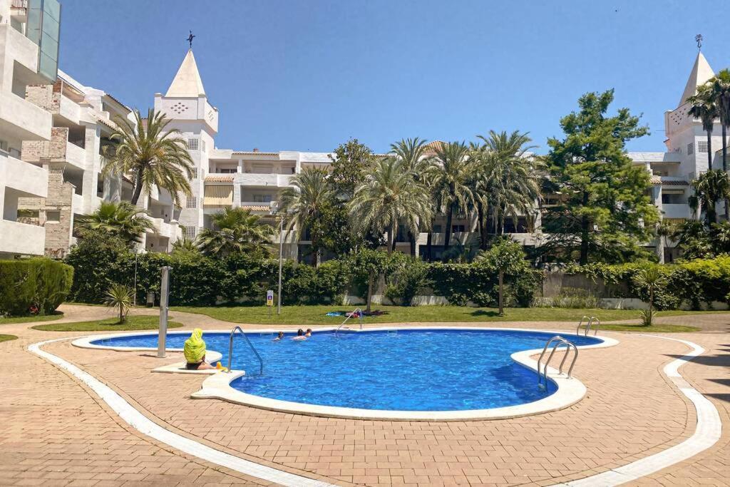 Blue Marina - Terraza, Piscina Y Wifi Gratis Appartement Roses Buitenkant foto